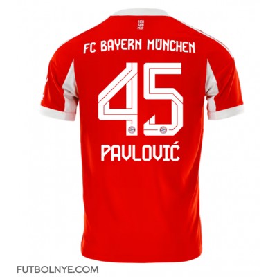 Camiseta Bayern Munich Aleksandar Pavlovic #45 Primera Equipación 2025-26 manga corta Camiseta Bayern Munich Aleksandar Pavlovic #45 Primera Equipación 2025-26 manga corta